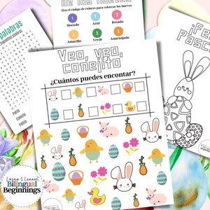 Easter Printables in Spanish for Kids