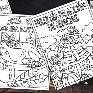 10 Thanksgiving Coloring Pages in Spanish