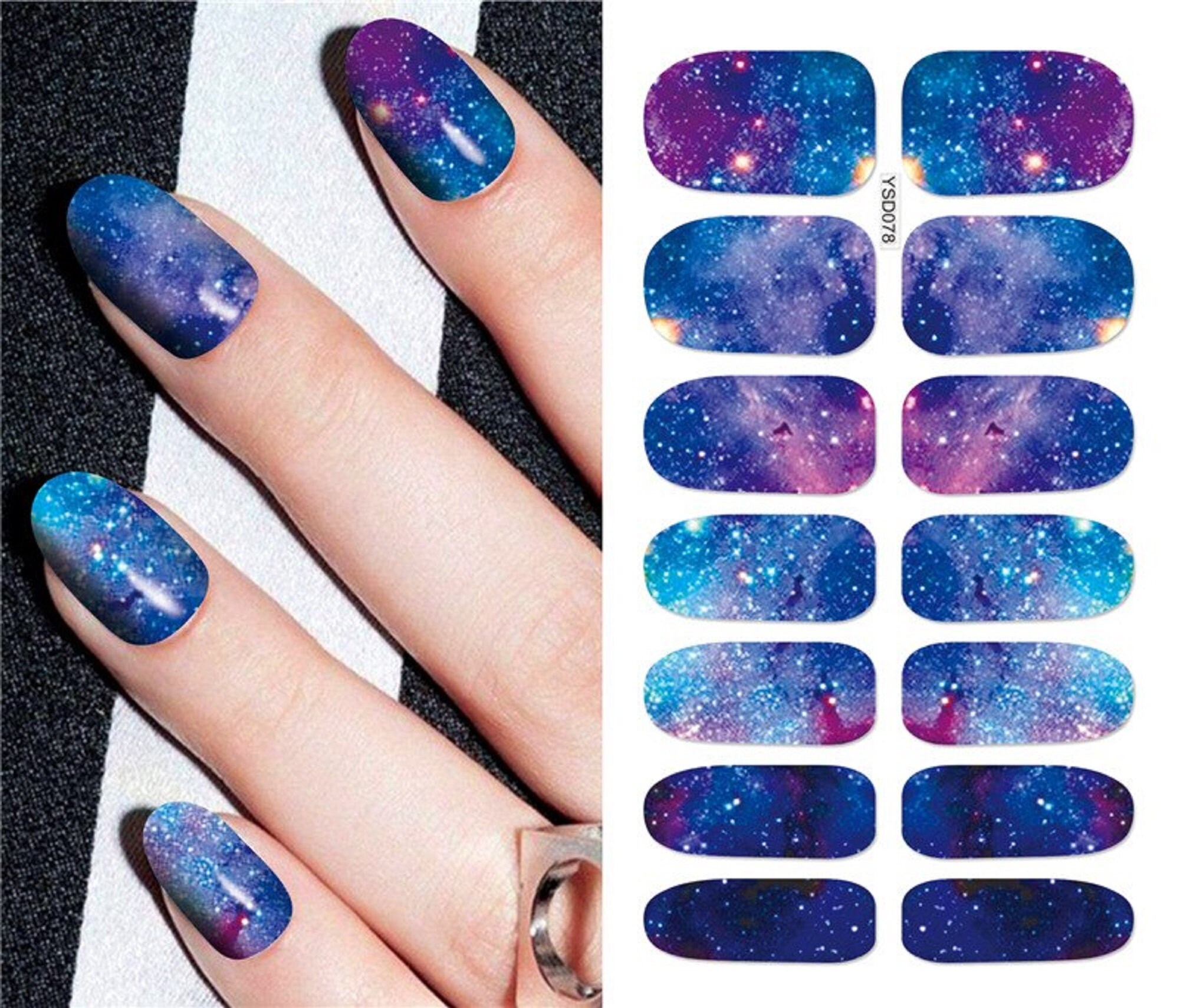 Faux Ongles Autocollants - Lot De 23, Neuf Avec Lime à Ongles, Prêt à Poser