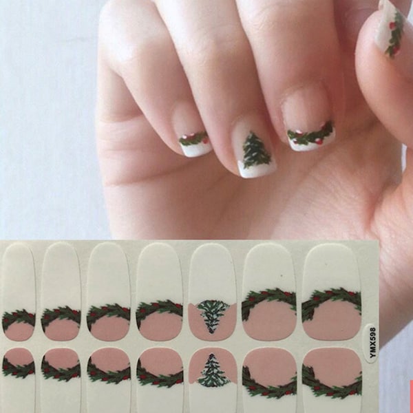 Christmas Nail Stickers Etsy