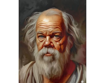 Sócrates, Impresión, Póster de filosofía, Método socrático, Filosofía griega