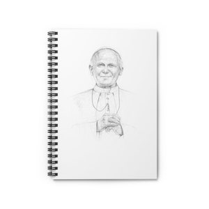 Saint Pope John Paul the Great Spiral Notebook - Ruled Line