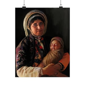Mary of Nazareth with Jesus, Print