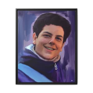 Saint Carlo Acutis, London, England, Religious Wall Art Framed Matte Canvas Print