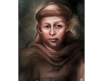 Historically Accurate St. Francis of Assissi, Poster, Franciscan, Catholic Saint,