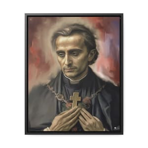 St. Louis-Marie Grignion de Montfort, OP Canvas Framed Portrait