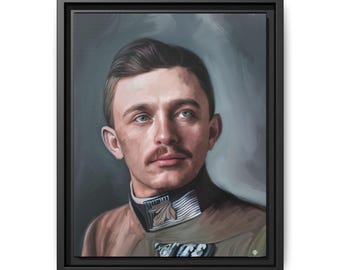 Blessed Karl of Austria Martyr Wall Art, Multi-color, Catholic Emperor Devotion Gift, Peaceful Home Decor, Religious Framed Canvas