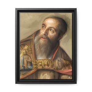 St Augustine of Hippo, Vertical Frame, Gallery Canvas Wraps, , Catholic Home Decor
