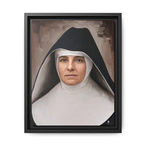 Servant of God Adele Brice, T.O.S.F., Portrait Matte Canvas, Framed | Religious Wall Art
