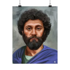 Marcus Aurelius, Print, Stoic Philosophy, Meditations, Roman Philosophy