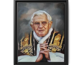 Pope Benedict XVI Framed Premium Gallery Wrap Canvas