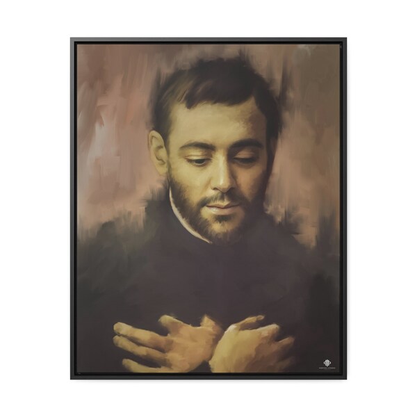 St. Isaac Jogues, SJ, Canvas Framed Portrait