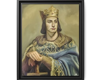 St. Louis de France, Vertical Frame, Gallery Canvas Wraps, Catholic Home Decor