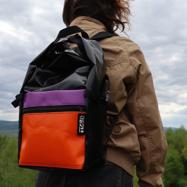 pannier backpack rolltop / EOS / tarpulin backpack / cycling backpack from BAGIRLS