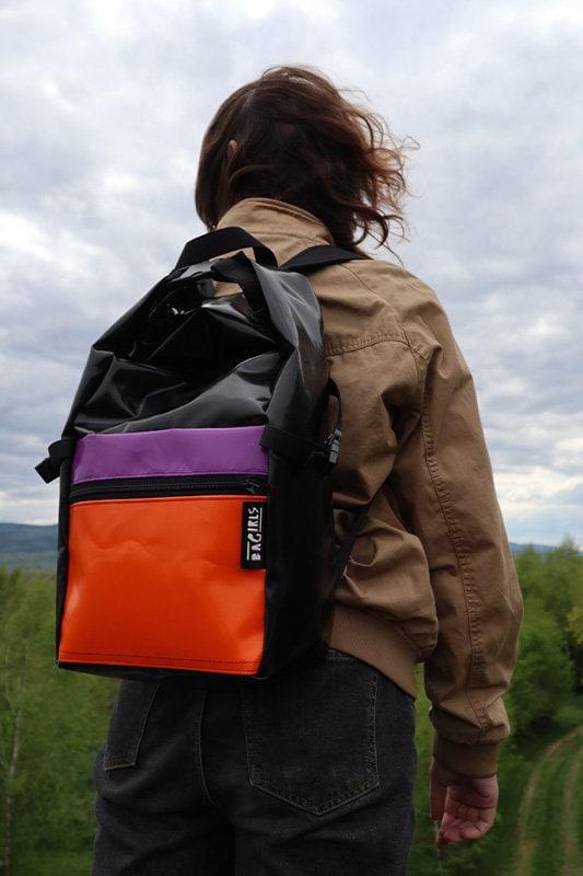 pannier backpack rolltop / EOS / tarpulin backpack / cycling backpack from BAGIRLS