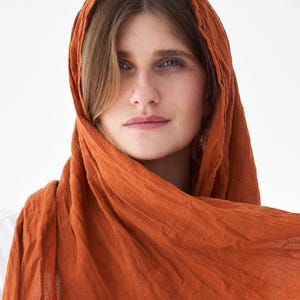 ÉCHARPES EN COTON 25 COULEURS - 100 % coton biologique | Style bohème unique | Réfrigérateur fait main | Accessoires femmes et hommes | Châle croisé | Léger ramolli