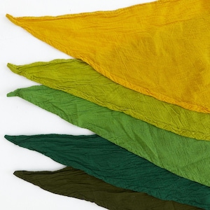 REINES BAUMWOLL BANDANA - 25 Farben |Halstuch | Stirnband | Schal | Schal| Soft Crinkle Natur | 100% Bio-Baumwolle Bild 16