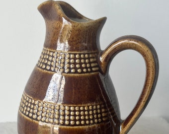 Gres du Berry Glazed French Pottery, Beaded Jug