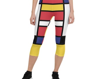 Brillante Colorido Capri Leggings Spandex Leggings Yoga Workout Pants Gimnasio Capri Leggings Negro Leggings Capri Leggings Capri Leggings