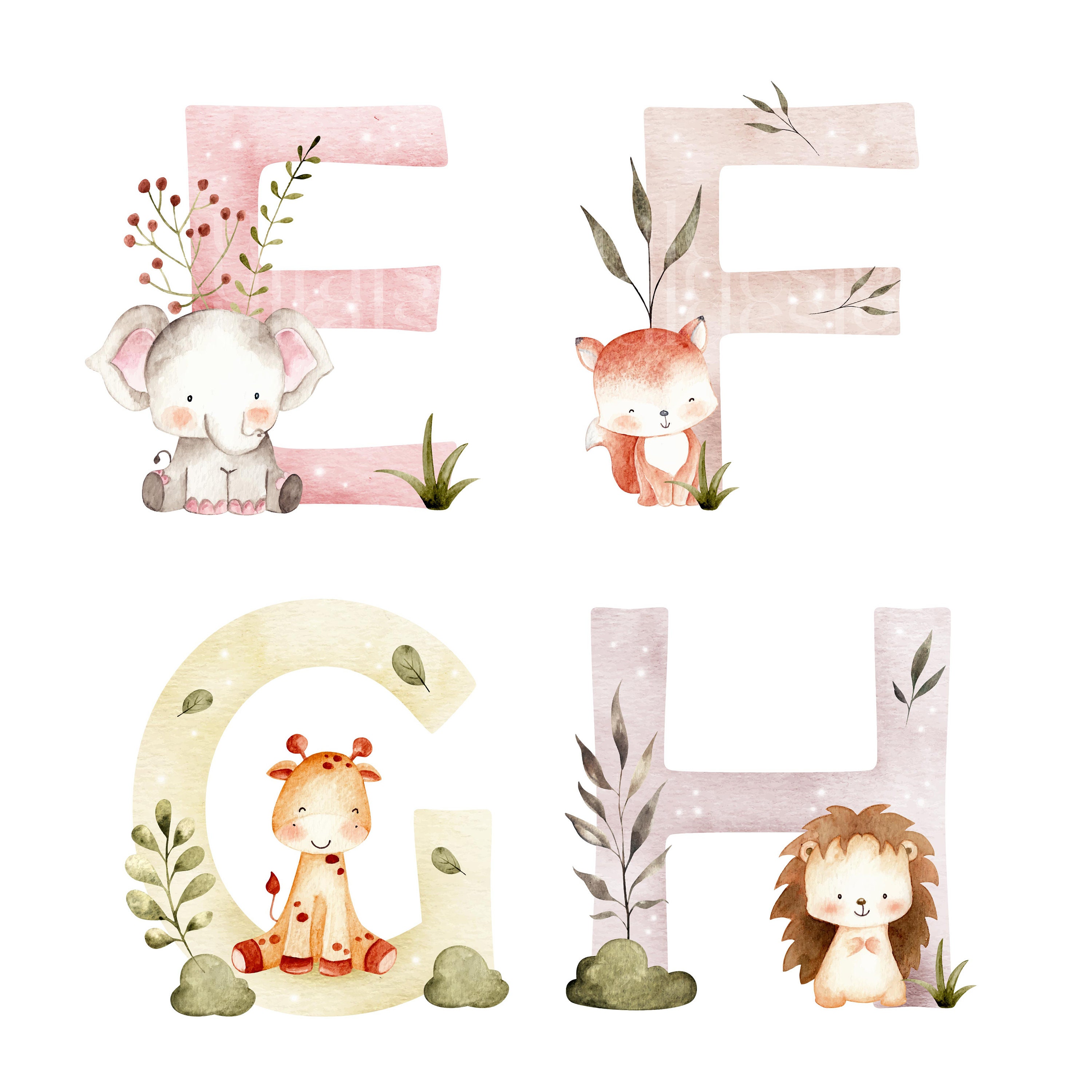 Cute Animal Alphabet SVG Bundle PNG Svg File Downloadable Etsy