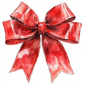 15 x Pretty Christmas Bows Clipart - High Quality JPGs - Holidays Gift Wrap Bows, Holidays Printable Digital Download Art & Cardmaking