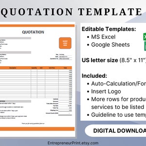Quote Template Excel/Google Sheet. AUTO COUNT Price List Template. Quotation Template For Small Business. Business Management Tools.