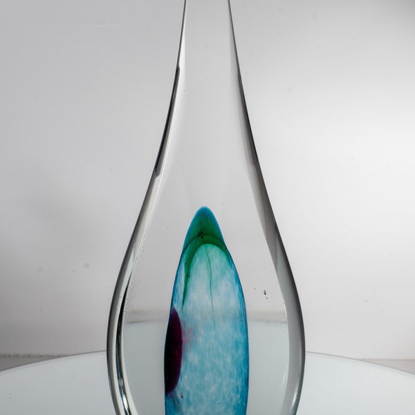 Jiří Beránek - Glasstudio Beránek - Designobjekt, Glastropfen - Höhe 24 cm - Glas - Tschechien um 2000