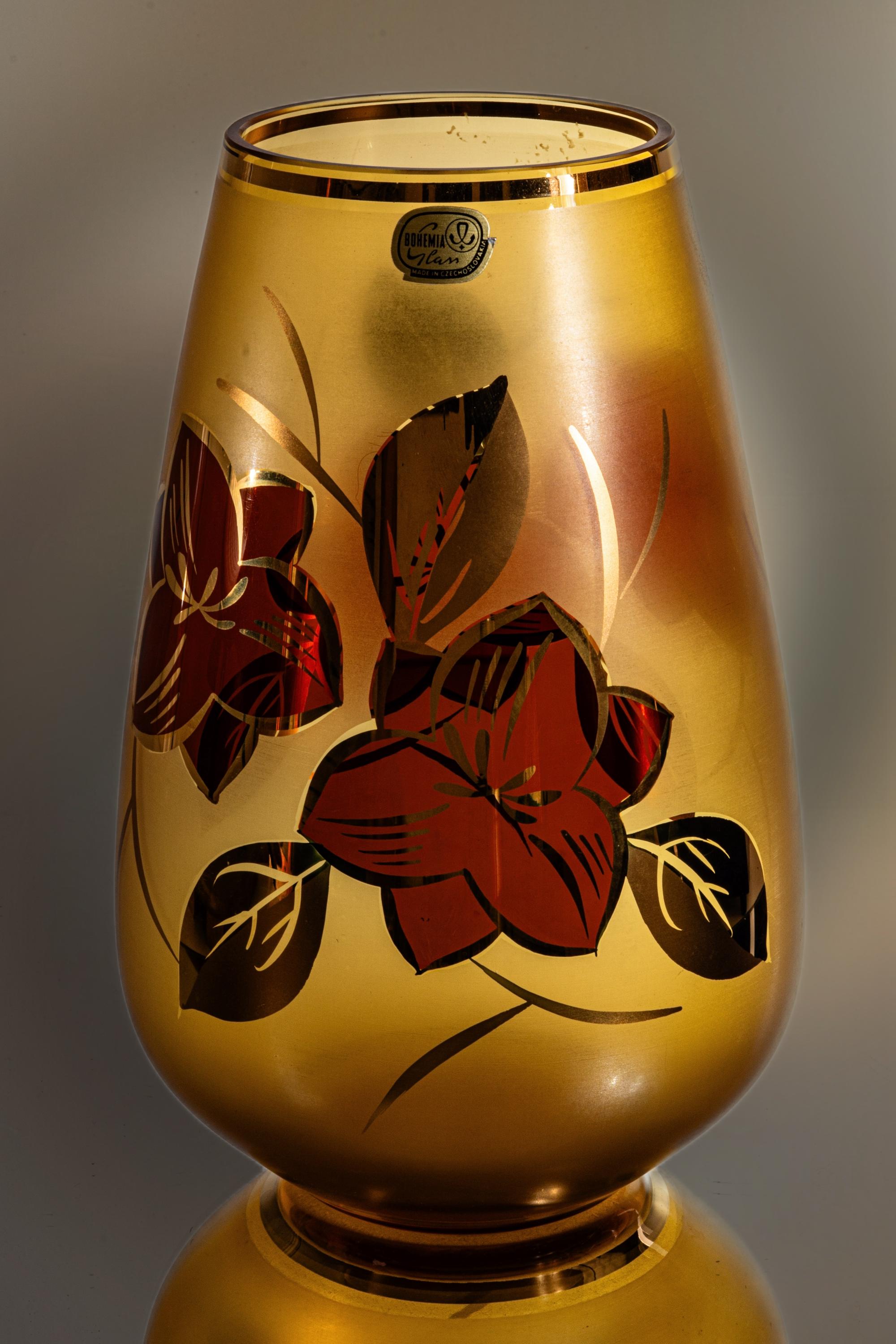 Bohemia glass vase - Etsy 日本