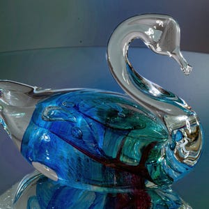 Selkirk Glass - Artistic Water Bird - Length 11 cm - Scotland 1980-1999