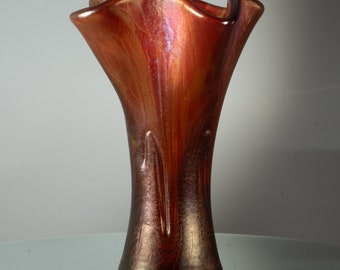 R. Angerer / H. Simon - Zwiesel Arte Nova - Designervase im Jugendstil - Höhe 15 cm - Deutschland 1970-1979