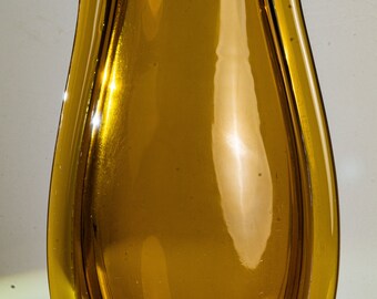Golden brown vase - height 21 cm - Italy 1900 - 1949