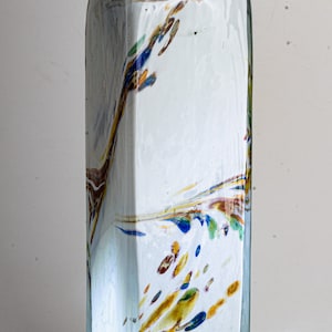 Decorative studio glass vase (H 31 cm / 1.9 kg) - Germany 1980-1989