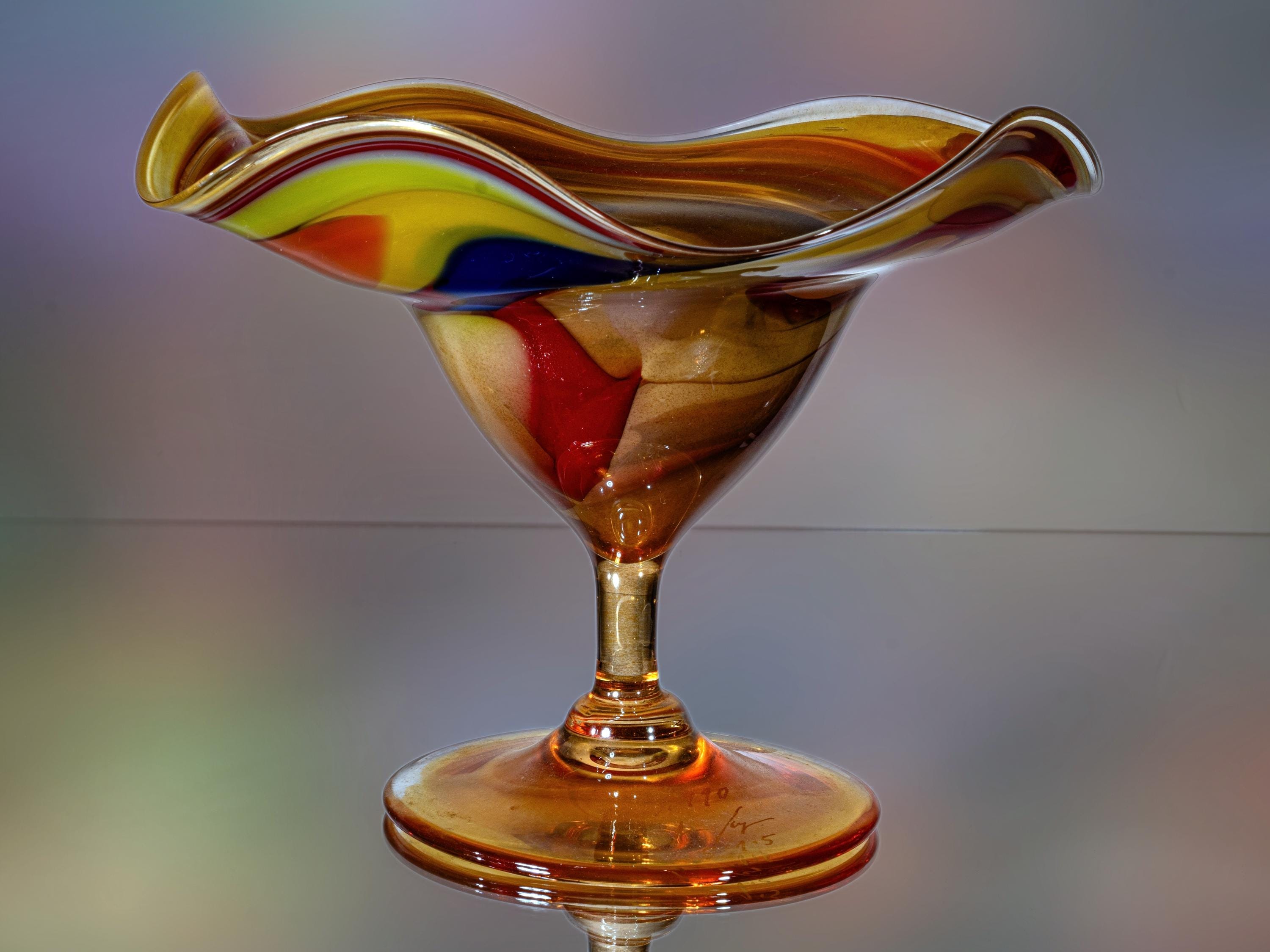 Peter Kaspar - Signed artist vase - Height 16 cm - Germany 1990