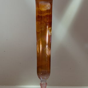 Glassblowing Karl Schmid - Artistic studio glass vase - Height 33.5 cm - Germany 1980 - 1989