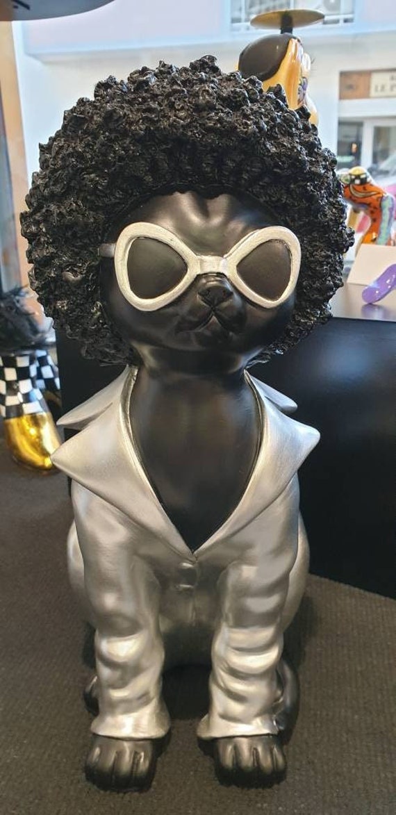 Sculpture Chien Rock en Résine