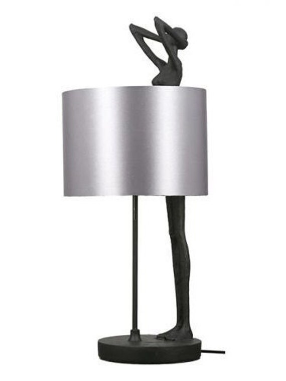 Lampe Femme en Résine Noir