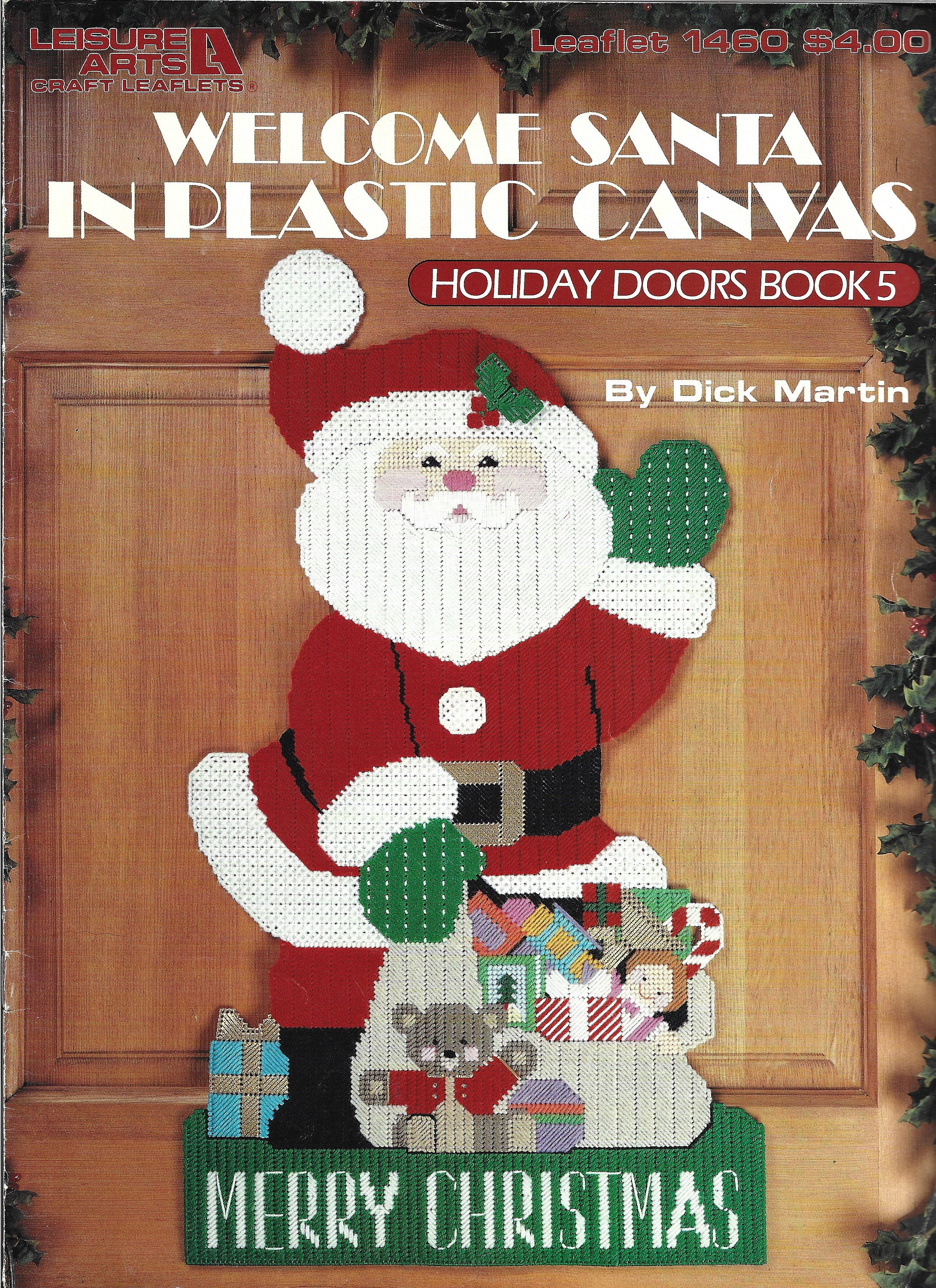 Vintage Plastic Canvas Holiday Doors Book 5, Welcome Santa Booklet