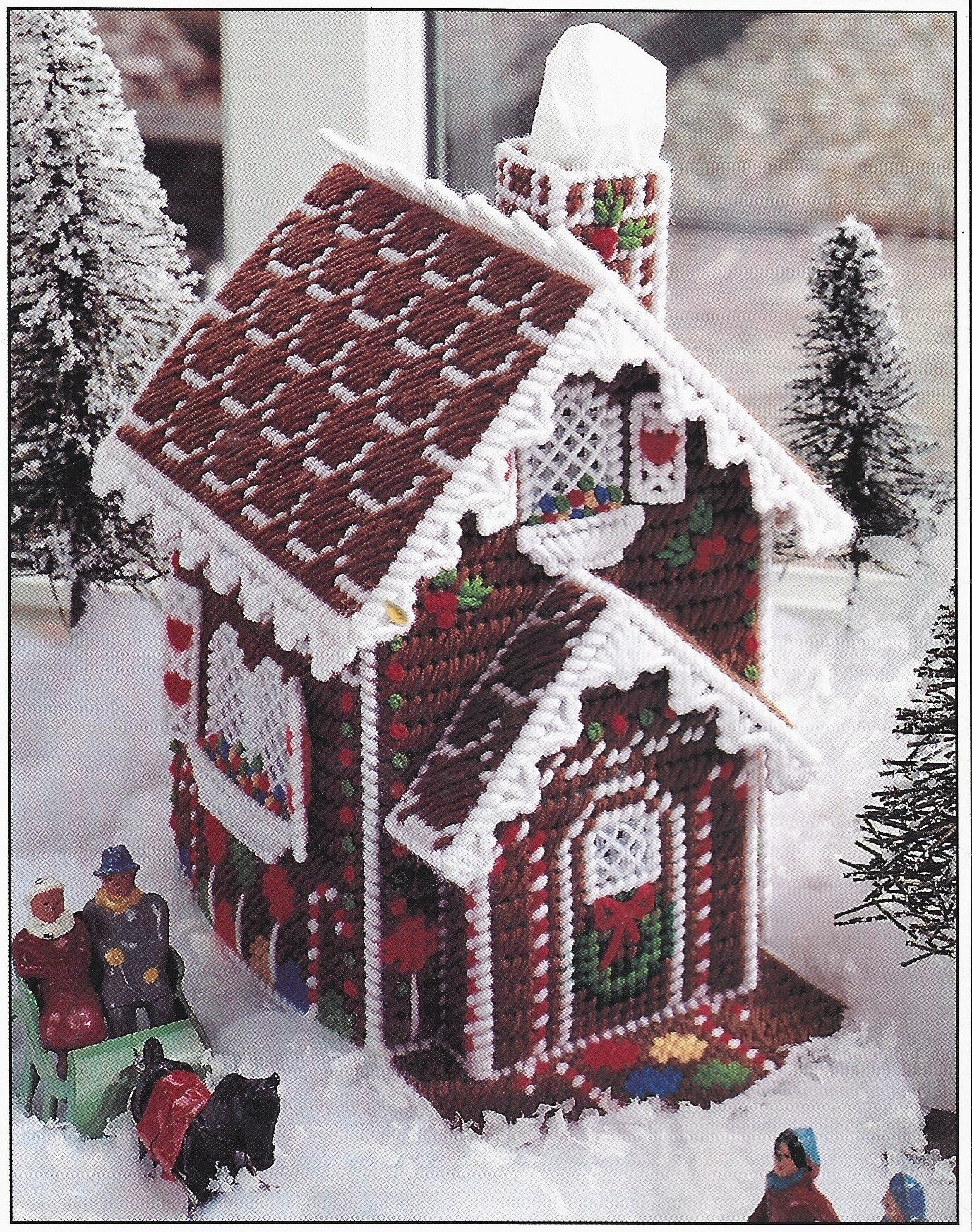 Plastic Canvas Gingerbread Village Pattern