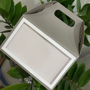 Schlichte Giebeldose | Geschenkbox mit Streuer | Gastgeschenk Box