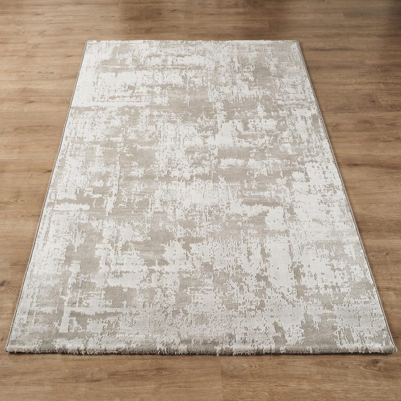 Kortpolig design vloerkleed Richmond, design vloerkleed vintage, L. Grijs afbeelding 2