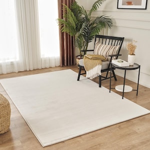 Design woonkamerkleed, abstract patroon, modern, crème