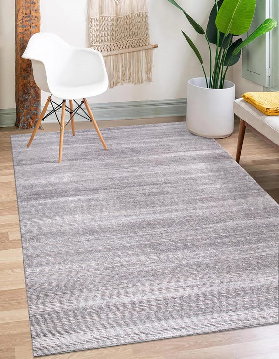 Imoza Dezenter & Weicher Kurzflor Teppich Grau