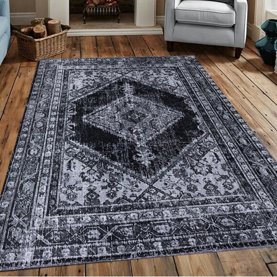Teppich Carpetilla Nonki rechteckig, Höhe: 6 mm, Kurzflor, moderne Orient Optik, waschbar. Baumwolle