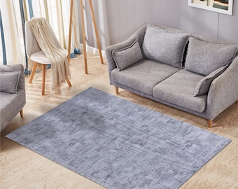Carpetilla Nonki rug, rectangular, height: 6 mm, short pile, modern look, washable, cotton, gray