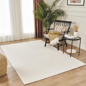 Kortpolig Designer Vloerkleed Elegance Vintage Vloerkleed Crème