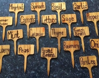 Wood Burn Garden Plaques