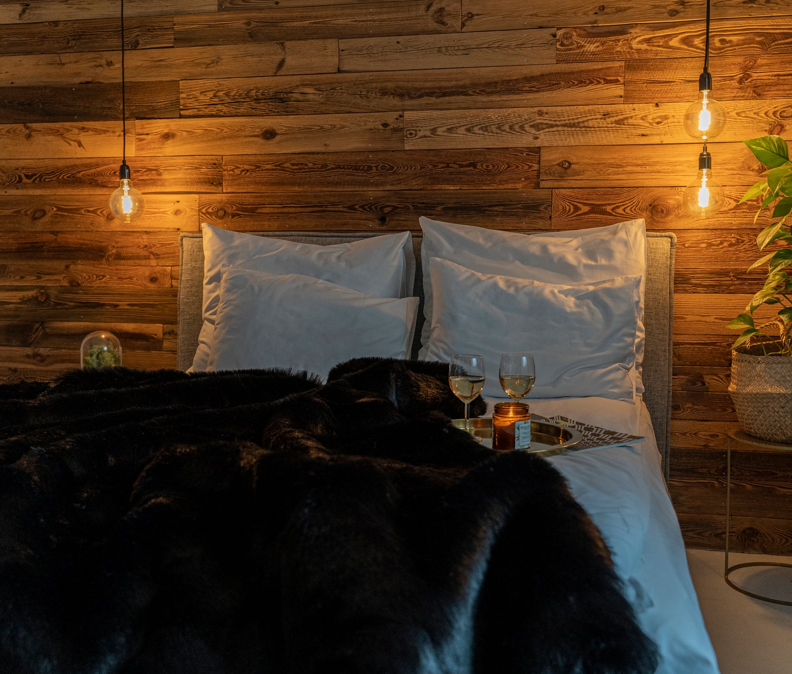 Premium Black Wolf Fur Blanket Faux Fur Blanket Soft Blanket Etsy