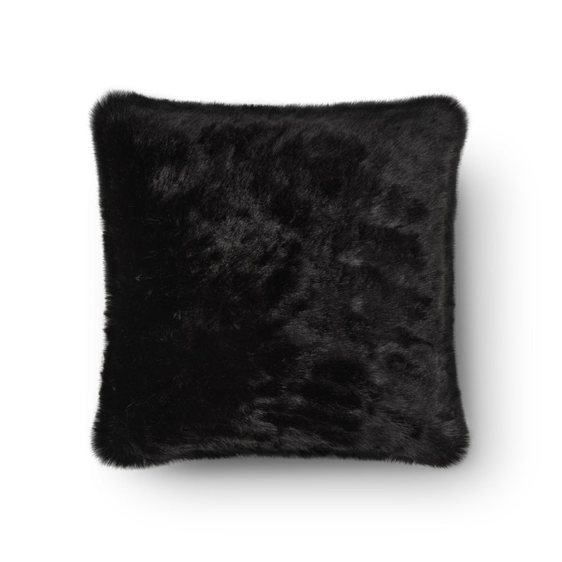 Elegant Black Faux Fur Pillow – Elevate your modern home decor with this exquisite cushion featuring luxuriously soft synthetic fur. Perfectly complementing throws, decorative accents, and niche styling, it brings unparalleled comfort and sophisticated design to bedrooms, living rooms, and glamour-inspired spaces, creating a cozy yet opulent atmosphere.