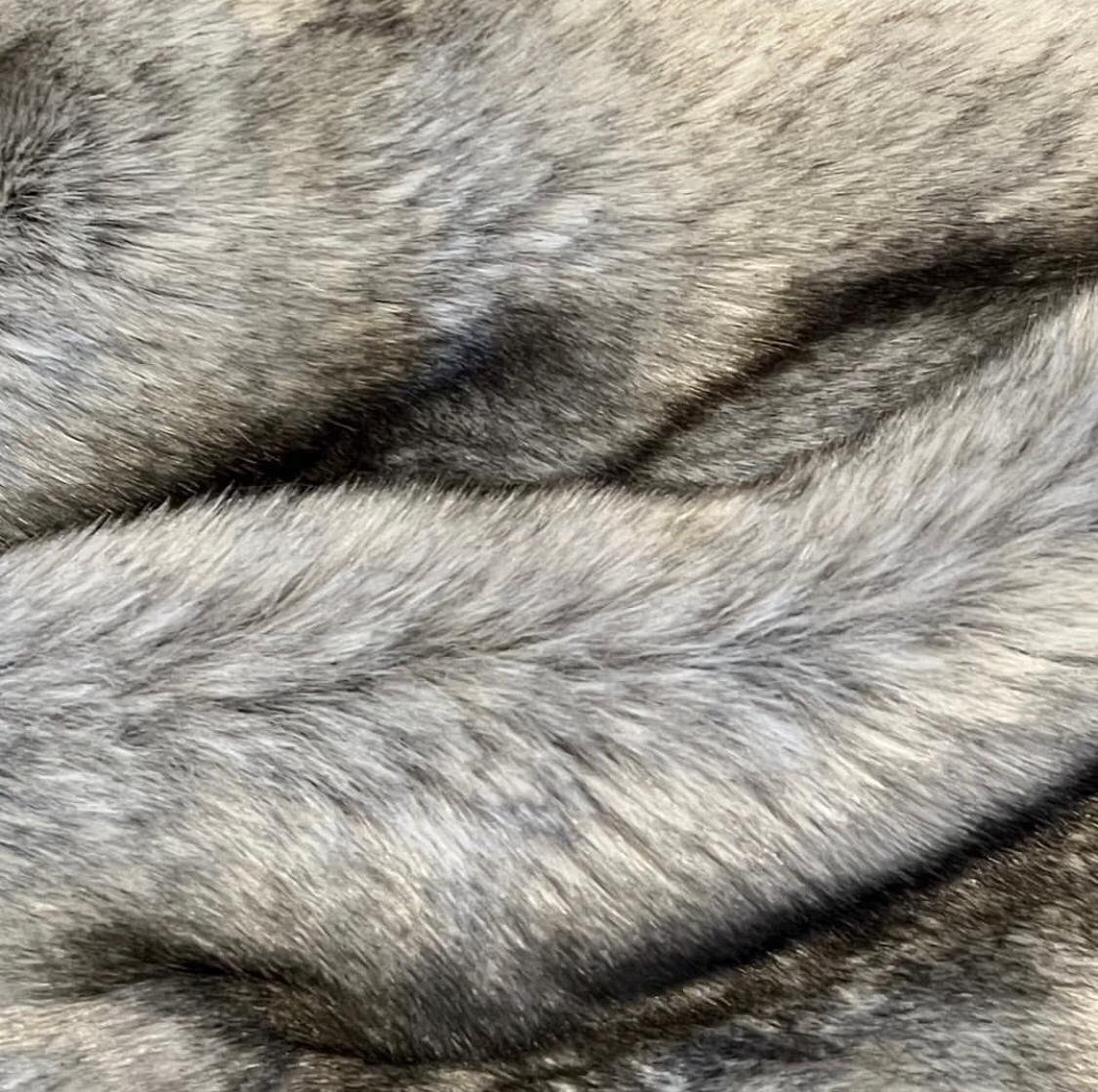 Premium Black Wolf Fur Blanket Faux Fur Blanket Soft Blanket Etsy
