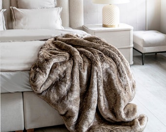 Luxus Pelz Decke Schöne Eco Extra Weiche Kunstpelz Decke Hochzeitsgeschenk für Sie